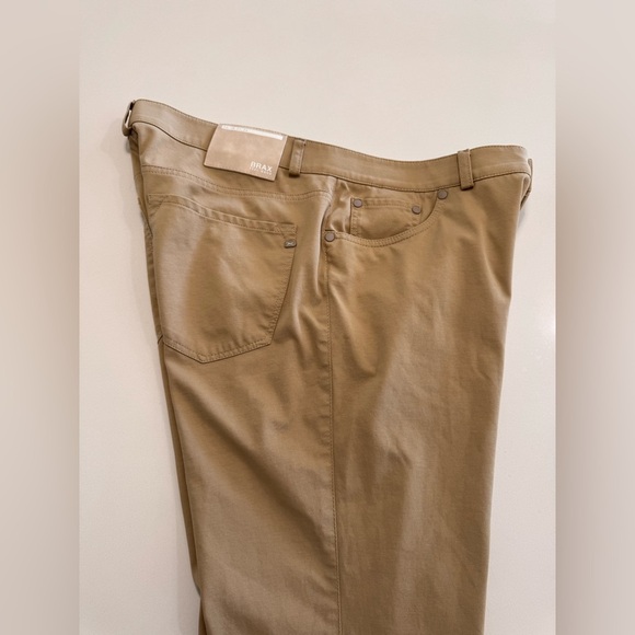 Brax Style CHUCK Men’s Five Pocket Golf Pants Size 34X29 Hi Flex Jersey Tan - Picture 4 of 13